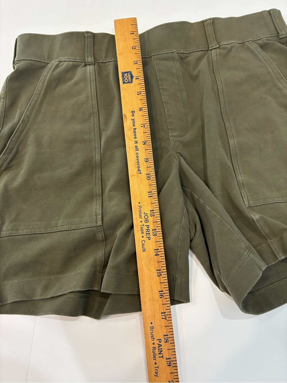 Lands’ End Starfish Pull‑On Cargo Shorts (Large) Olive Green Like New - Picture 5 of 12